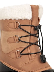 Mountain Warehouse Natural Casual Kids Adaptive Lace Up Snow Boots - Image 7 of 7