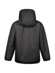 Mountain Warehouse Black Robin Kids Water Resistant Borg Lined Jacket - Image 3 of 6