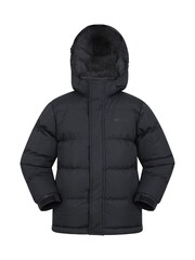 Mountain Warehouse Black Kids Snow Borg Lined Padded Jacket - Image 1 of 6