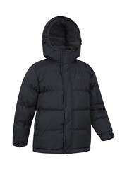 Mountain Warehouse Black Kids Snow Borg Lined Padded Jacket - Image 2 of 6