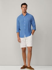 Hackett Tailored Fit Linen Shirt - Image 3 of 8