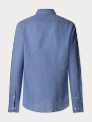 Hackett Tailored Fit Linen Shirt - Image 8 of 8