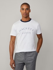 Білий - Футболки Hackett Classic Fit Heritage - Image 1 of 7