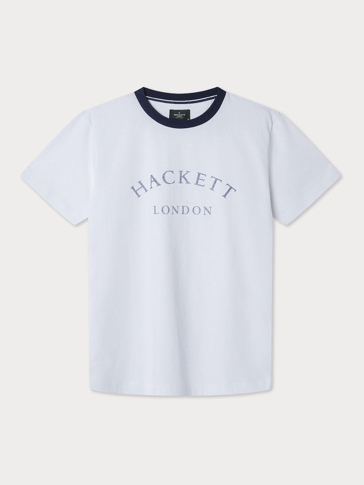 Білий - Футболки Hackett Classic Fit Heritage - Image 6 of 7