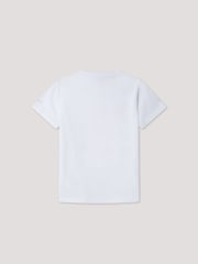 أبيض - Hackett Classic Fit Sailboat T-Shirt - صورة 2 من 4