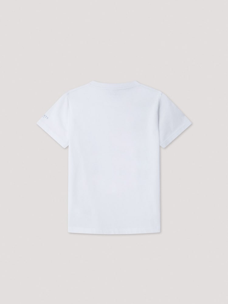 أبيض - Hackett Classic Fit Sailboat T-Shirt - صورة 2 من 4