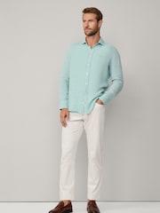 Hackett Tailored Fit Linen Shirt - Image 1 of 7
