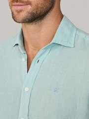 Hackett Tailored Fit Linen Shirt - Image 4 of 7
