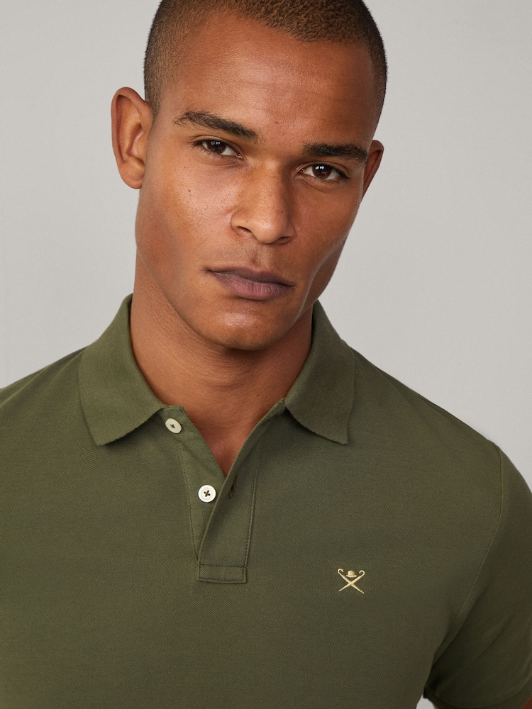 Hackett Slim Fit Linen Piqué Polo - Image 4 of 8