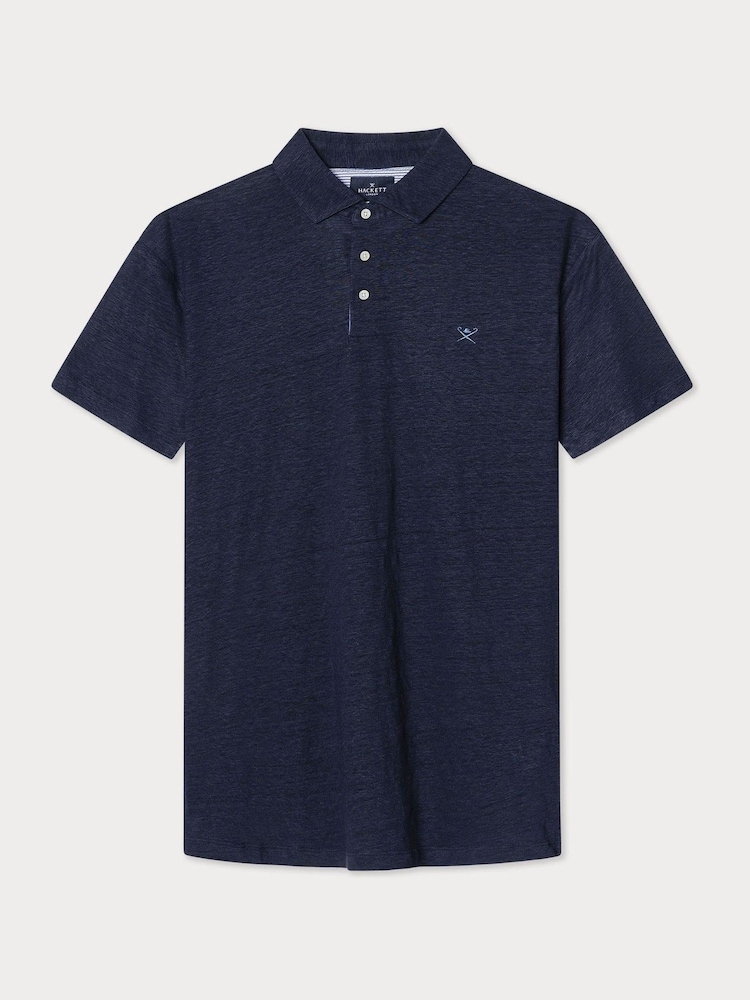 أزرق مائي - Linen Seersucker Polo - صورة 1 من 2