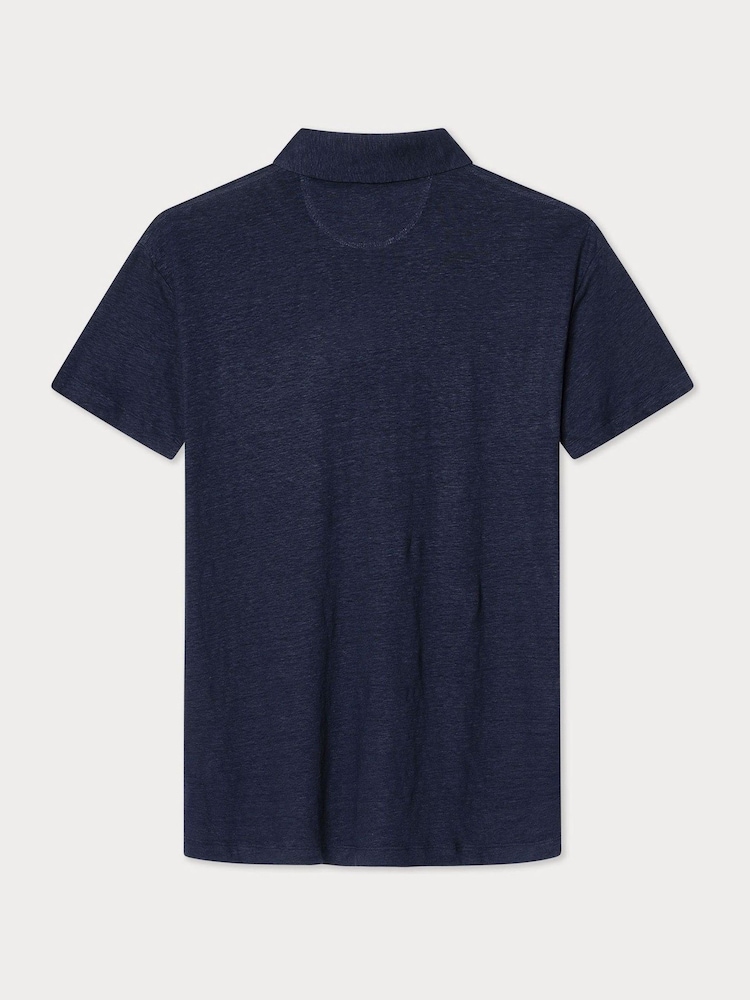 أزرق مائي - Linen Seersucker Polo - صورة 2 من 2