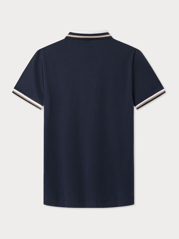 Hackett Classic Fit Sport Stretch Piqué Polo Shirt - Image 7 of 7