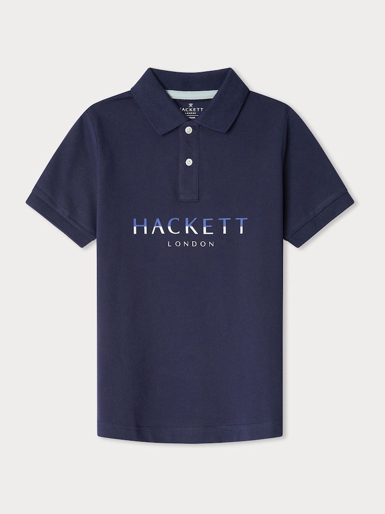 Hackett London Older Boys 100% Cotton Polo Shirt - Image 1 of 4