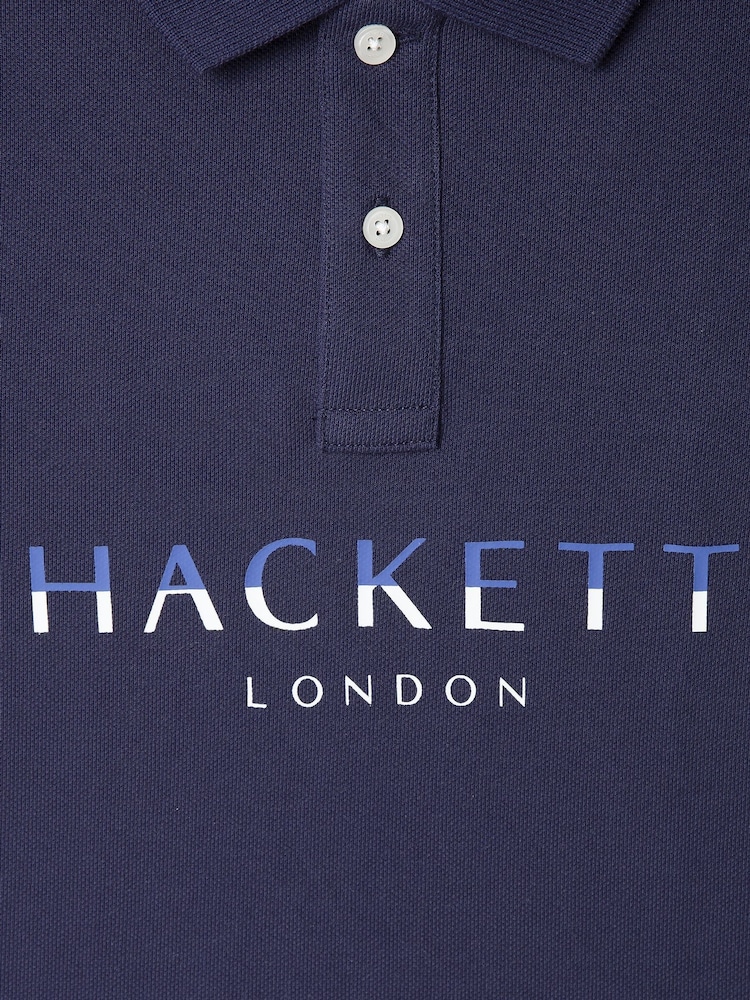 Hackett London Older Boys 100% Cotton Polo Shirt - Image 4 of 4