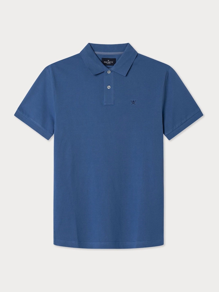 Hackett Slim Fit Linen Piqué Polo - Image 7 of 8