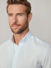 Strip Button Down Shirt With Embroidered Logo - Image 3 of 8