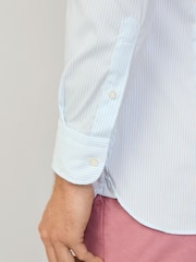 Strip Button Down Shirt With Embroidered Logo - Image 5 of 8