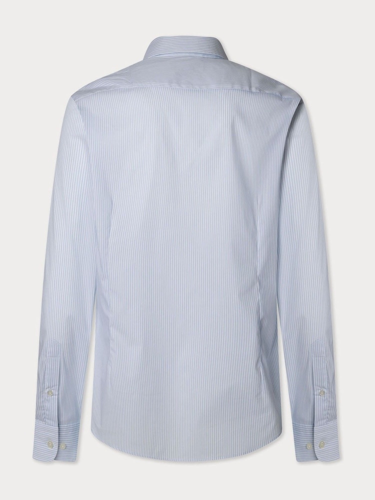 Strip Button Down Shirt With Embroidered Logo - Image 8 of 8 Strip Button Down Shirt With Embroidered Logo - Image 8 of 8