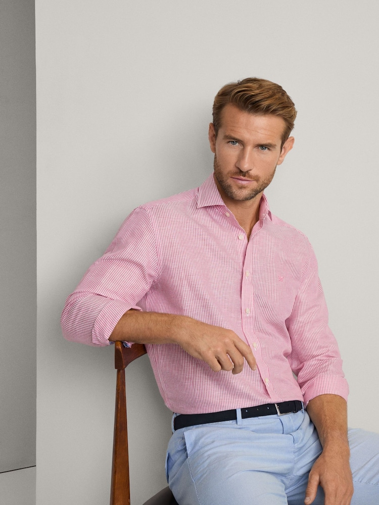 Linen Bengal Strip Shirt - Image 1 of 8