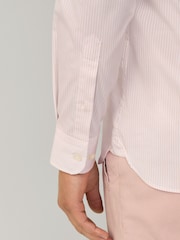 Strip Button Down Shirt With Embroidered Logo - Image 5 of 8