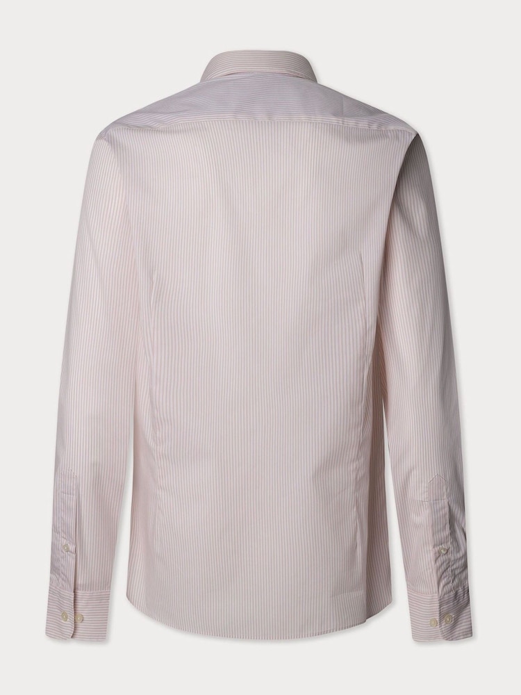 Strip Button Down Shirt With Embroidered Logo - Image 8 of 8 Strip Button Down Shirt With Embroidered Logo - Image 8 of 8