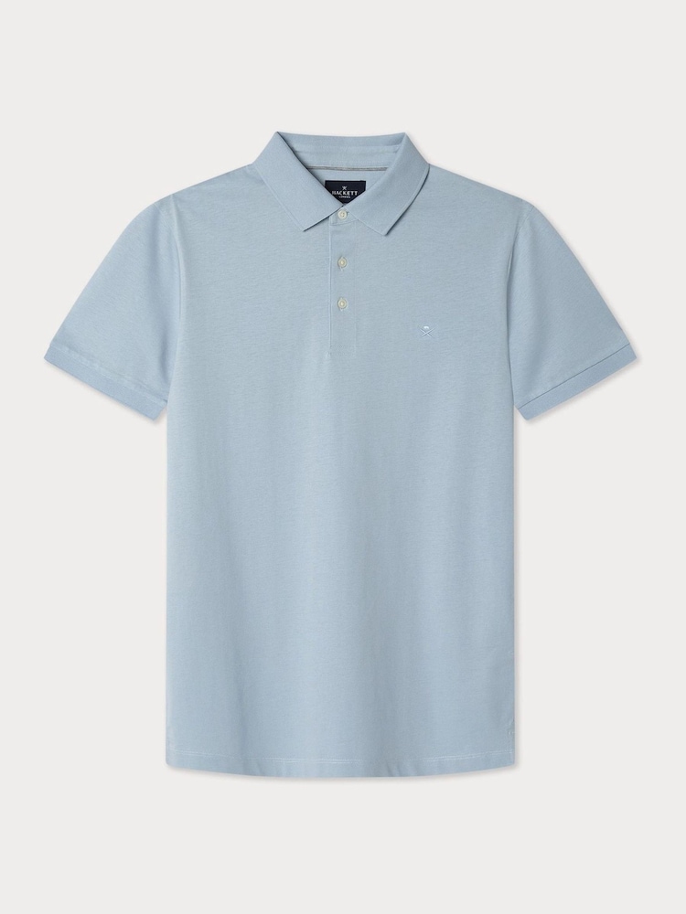 Soft Jersey Polo With Stripe Placket Detail - Image 2 of 2
