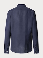 Hackett Tailored Fit Linen Shirt - Image 8 of 8