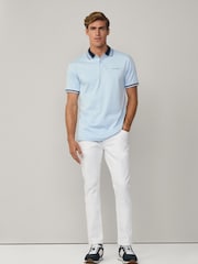 Hackett Classic Fit Sport Stretch Piqué Polo Shirt - Image 4 of 7
