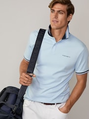 Hackett Classic Fit Sport Stretch Piqué Polo Shirt - Image 5 of 7