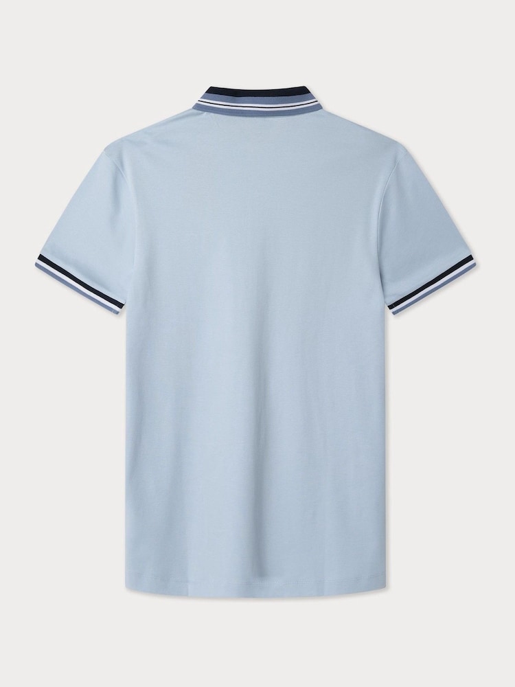 Hackett Classic Fit Sport Stretch Piqué Polo Shirt - Image 7 of 7