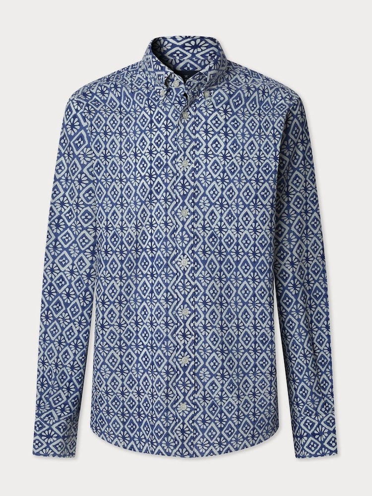 Batik Print Lightweight Cotton Shirt - Image 1 of 2
