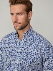 Batik Print Lightweight Cotton Shirt - Image 3 of 8