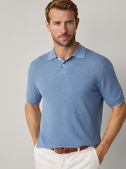 Cotton Silk Knitted Polo - Image 1 of 7