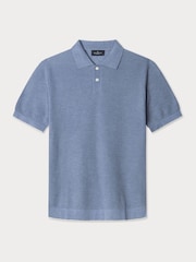 Cotton Silk Knitted Polo - Image 6 of 7