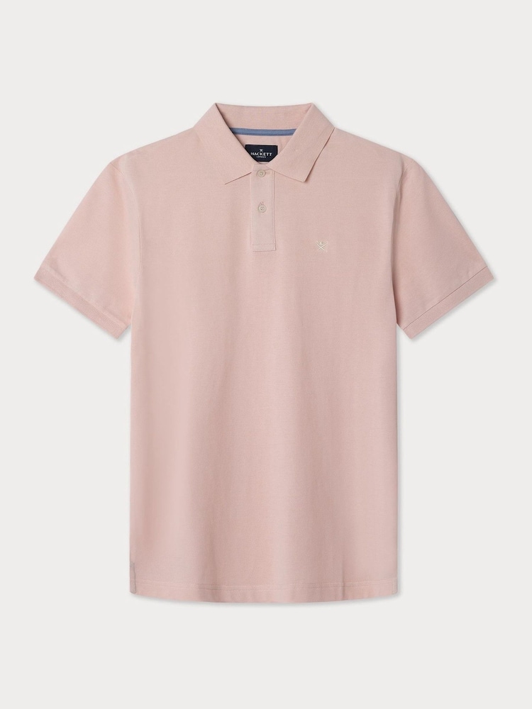 Hackett Slim Fit Linen Piqué Polo - Image 7 of 8