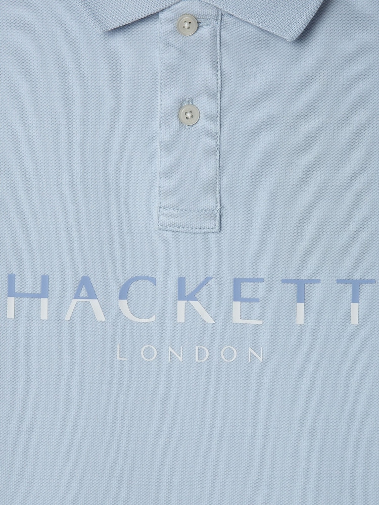 Hackett London Older Boys 100% Cotton Polo Shirt - Image 4 of 4