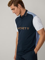 Hackett Classic Fit Sport Stretch Piqué Polo - Image 2 of 7