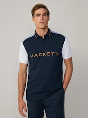 Hackett Classic Fit Sport Stretch Piqué Polo - Image 3 of 7