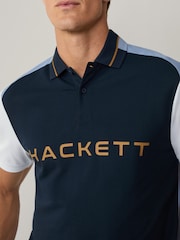 Hackett Classic Fit Sport Stretch Piqué Polo - Image 4 of 7