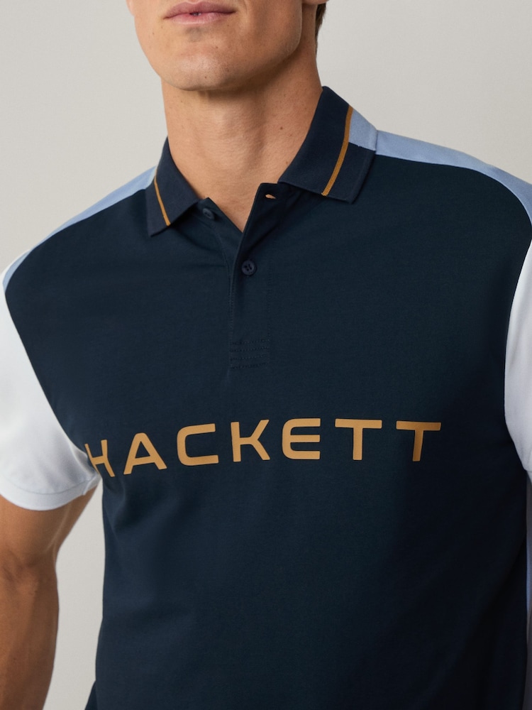 Hackett Classic Fit Sport Stretch Piqué Polo - Image 4 of 7