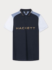 Hackett Classic Fit Sport Stretch Piqué Polo - Image 6 of 7