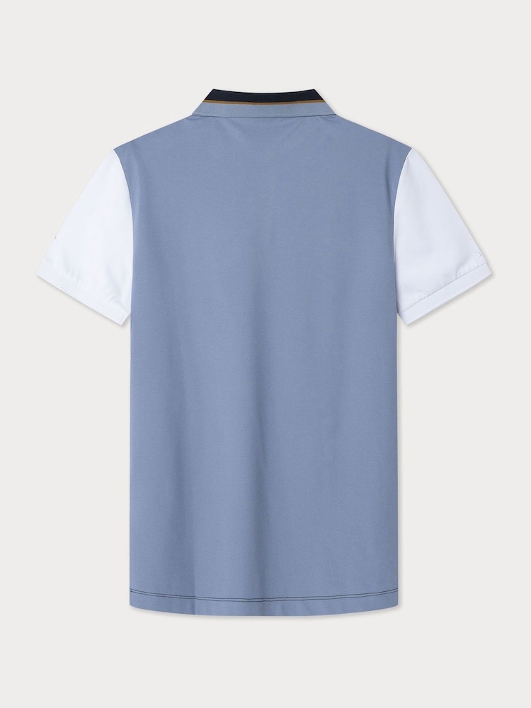 Hackett Classic Fit Sport Stretch Piqué Polo - Image 7 of 7