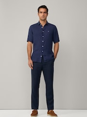 Garment Dye Linen Short Sleeve Shirt - Image 4 of 6