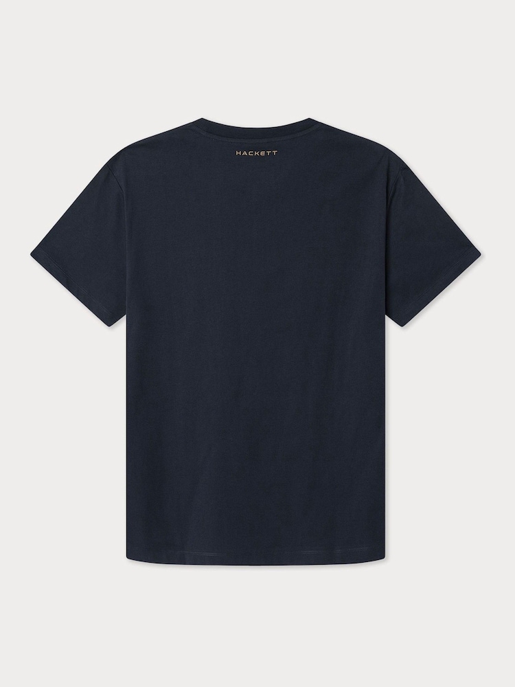 Azul aqua - Camiseta Hackett Sport Classic Fit - Imagem 2 de 2
