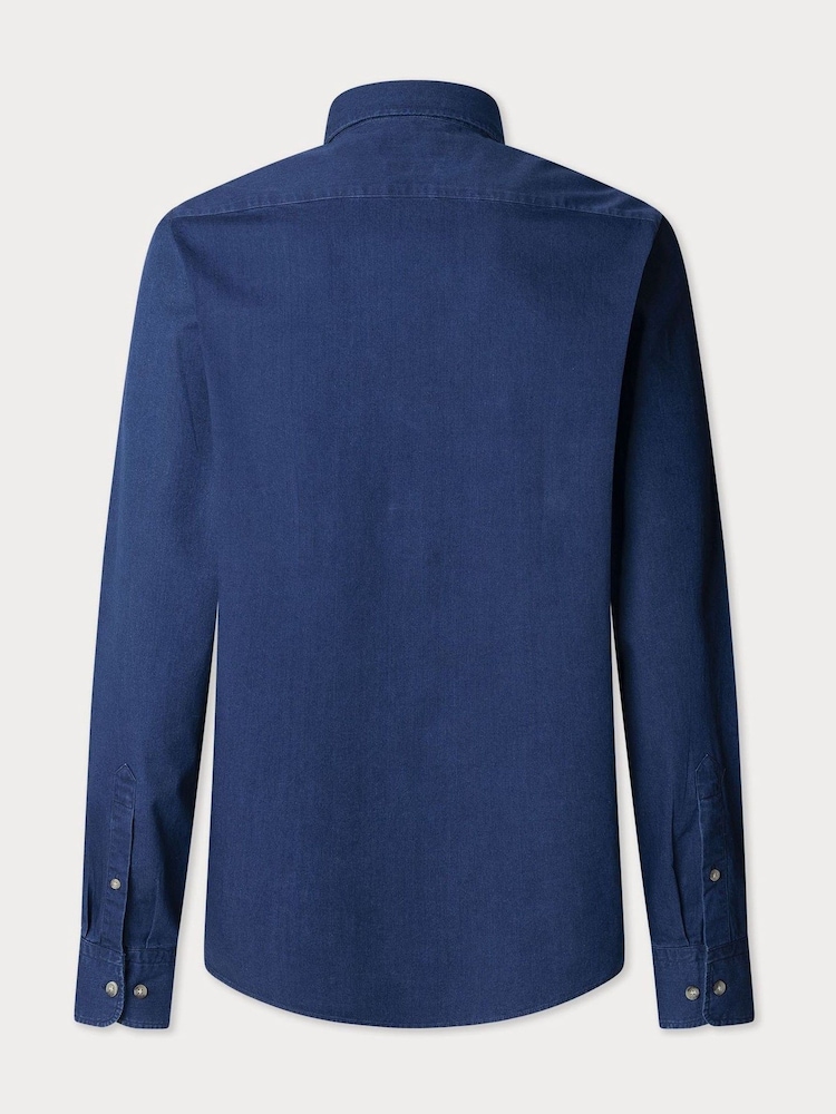 Denim Shirt With Kent Collar - Image 8 of 8