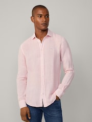 Hackett Tailored Fit Linen Shirt - Image 1 of 8