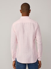Hackett Tailored Fit Linen Shirt - Image 2 of 8