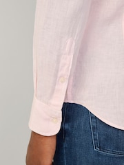 Hackett Tailored Fit Linen Shirt - Image 6 of 8