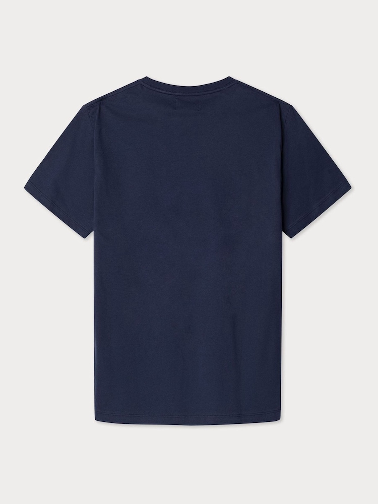 Голубой - Hackett Loungewear T-Shirt - Image 2 of 2