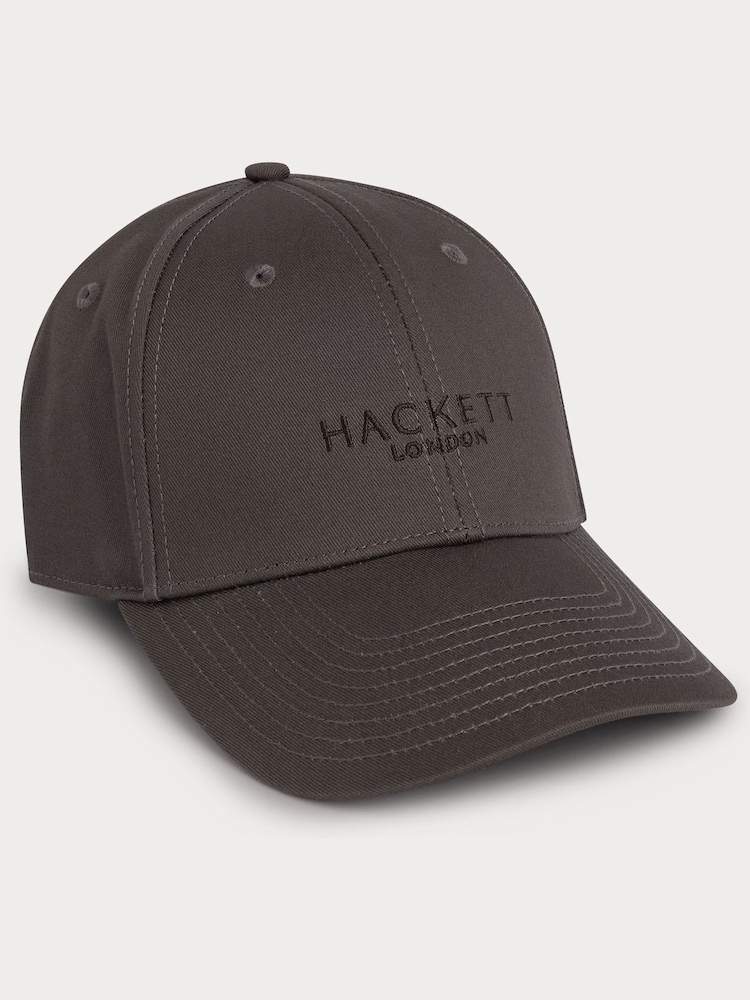 Коричневый - Hackett Embroidered Baseball Cap - Изображение 1 из 2